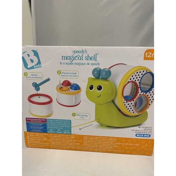 B Kids Speedy’s Magical Shell Baby Músical Drum Toy Multifunction Educational - Picture 7 of 7